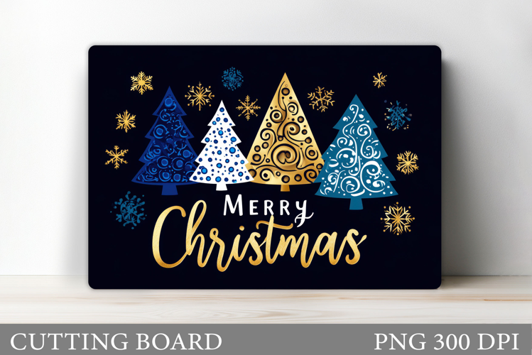 Christmas Tree Cutting Board Design. Kitchen Cutting Board