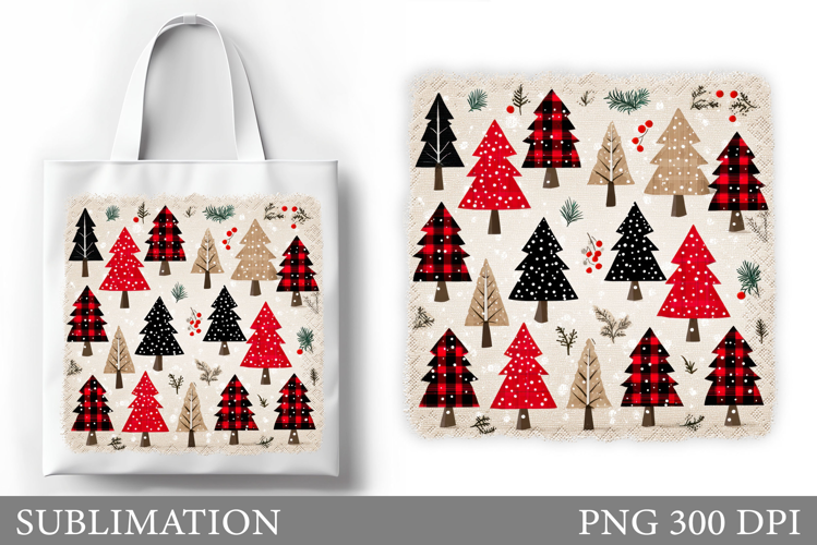 Christmas Tree Tote Bag. Christmas Tote Bag Design