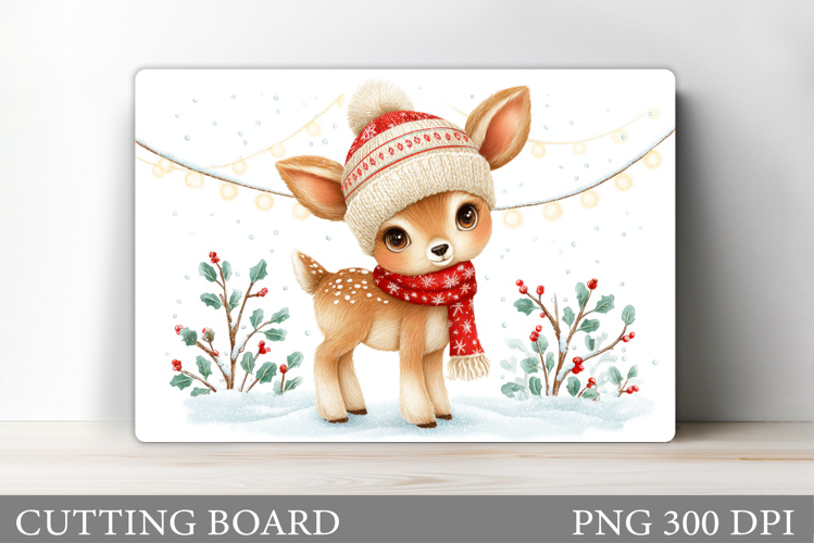 Christmas Deer Cutting Board. Christmas Cutting Board Design