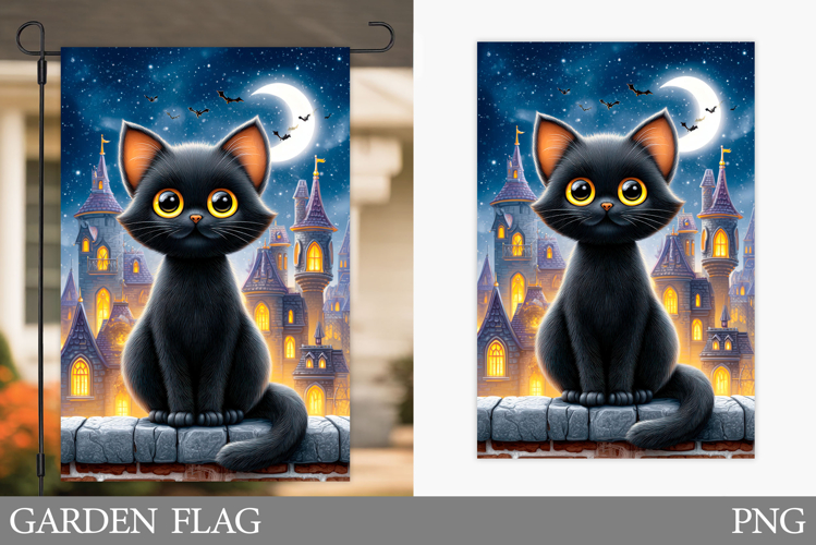 Black Cat Clipart Image 12
