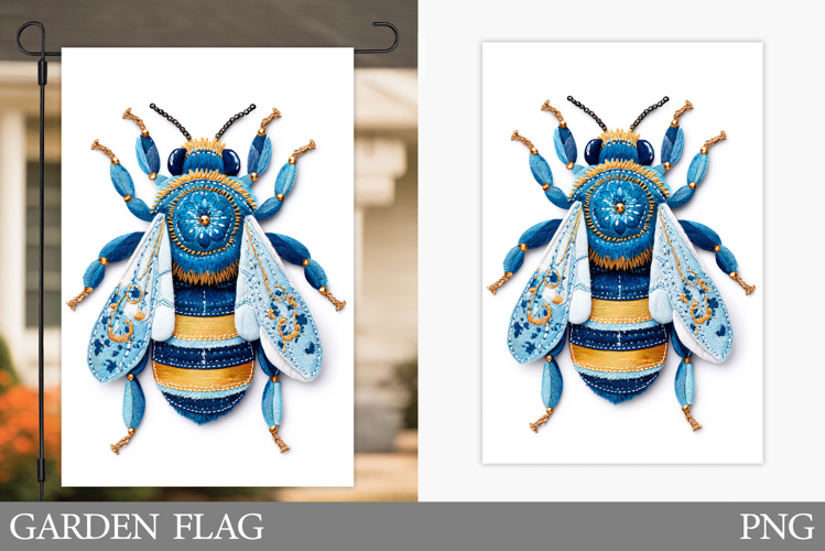 Bee Garden Flag Design. Bee Sublimation example image 1