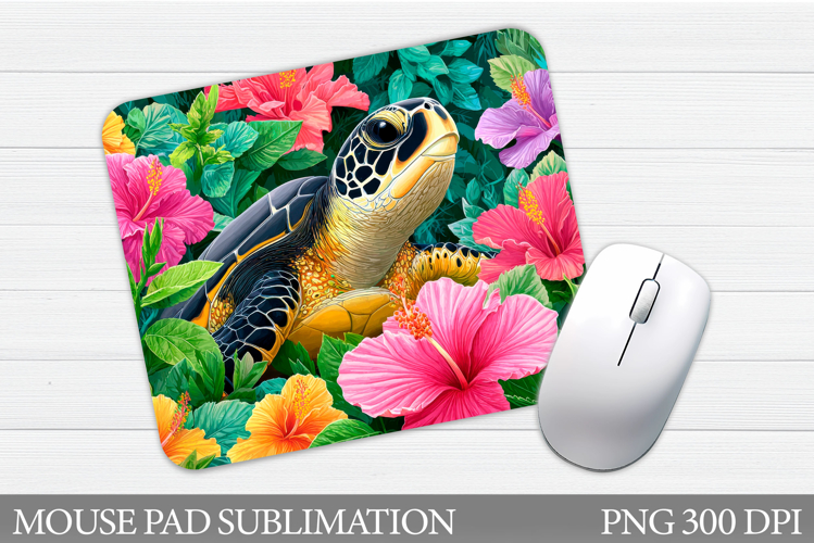 Turtle Mouse Pad Design. Sea Turtle Sublimation