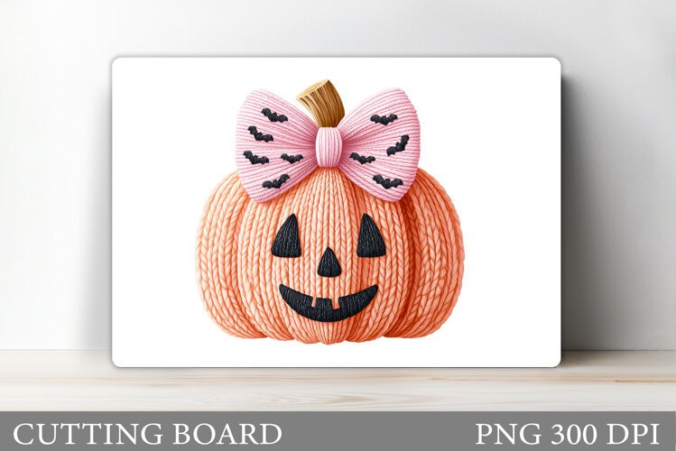 Halloween Pumpkin Cutting Board. Halloween Cutting Board example image 1