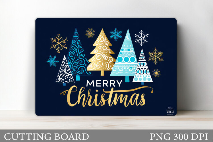 Christmas Tree Cutting Board. Kitchen Cutting Board Design example image 1
