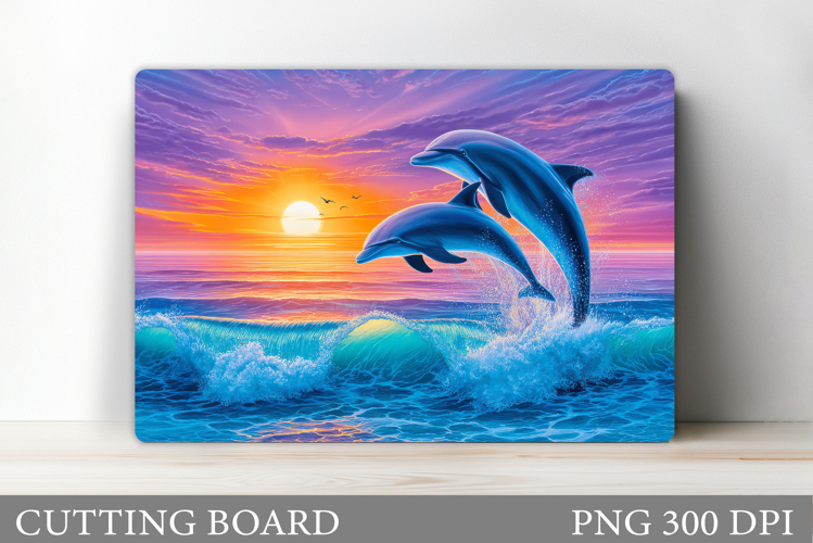 Dolphin Cutting Board Design. Dolphin Sublimation