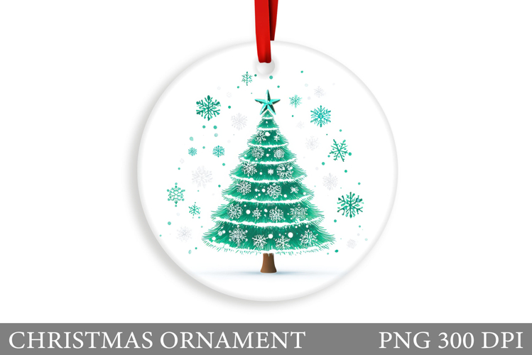 Christmas Tree Christmas Ornament. Winter Christmas Ornament