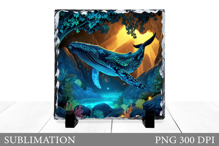 Whale Sublimation. Whale Slate Sublimation