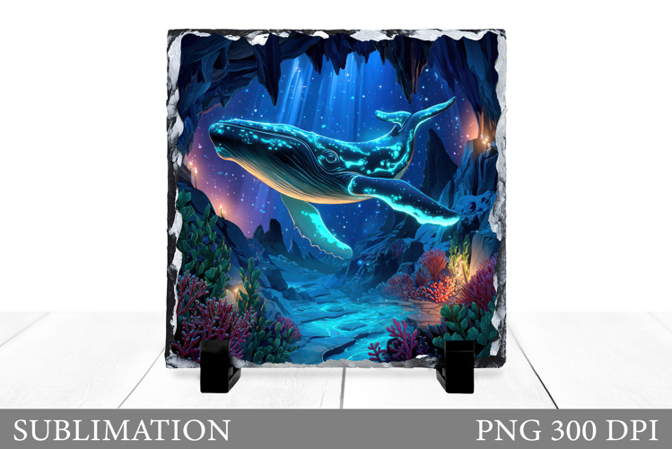 Whale Slate Design. Whale Sublimation