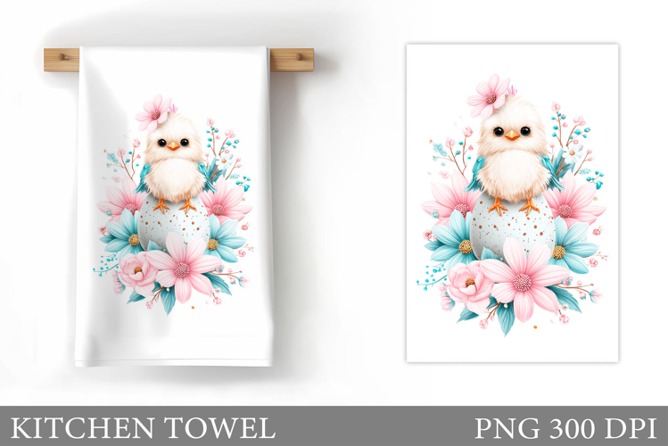 Cute Bird Kitchen Towel Design. Cute Bird Sublimation