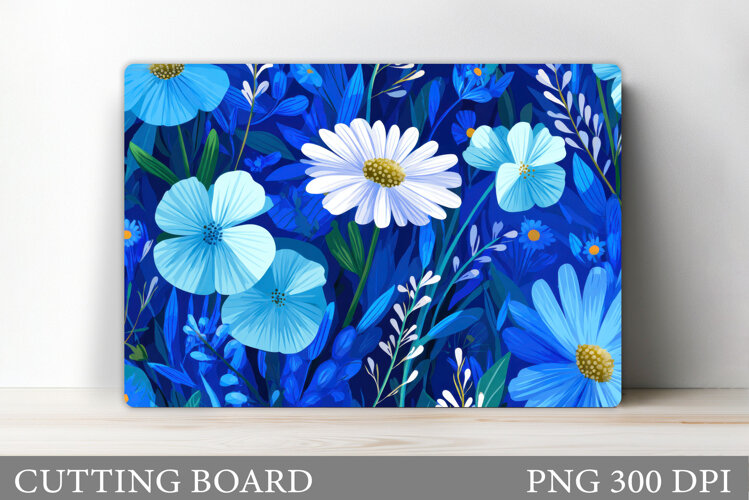 Wildflowers Cutting Board. Flowers Cutting Board Sublimation example image 1