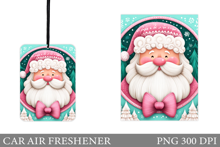 Santa Claus Car Air Freshener. Christmas Car Air Freshener