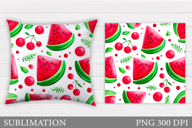 Watermelon Pillow Design. Watermelon Sublimation