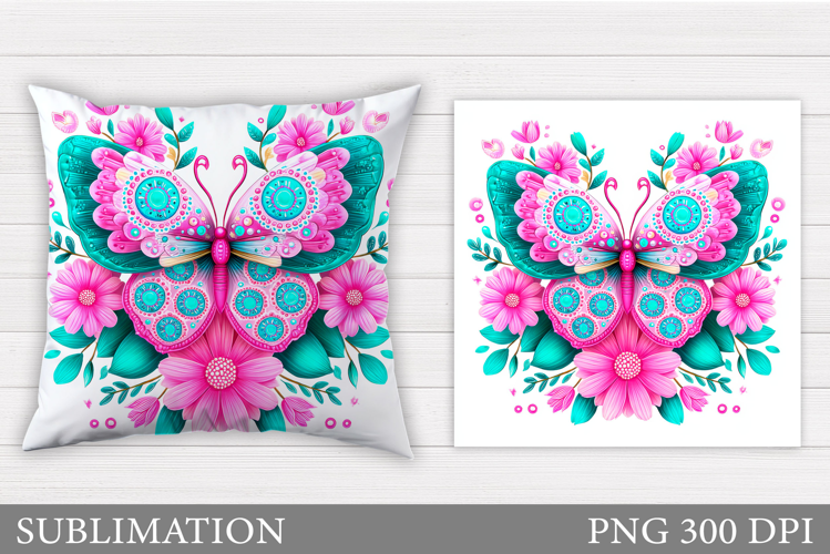 Butterfly Pillow Design. Butterfly Sublimation