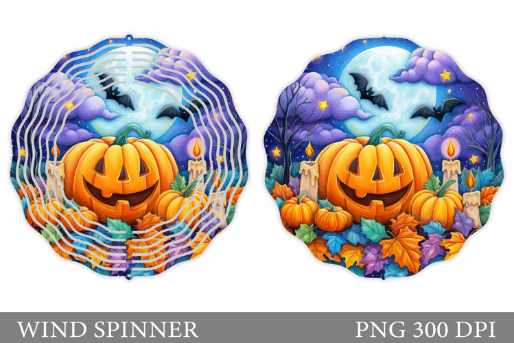 Halloween Pumpkin Wind Spinner. Halloween Wind Spinner
