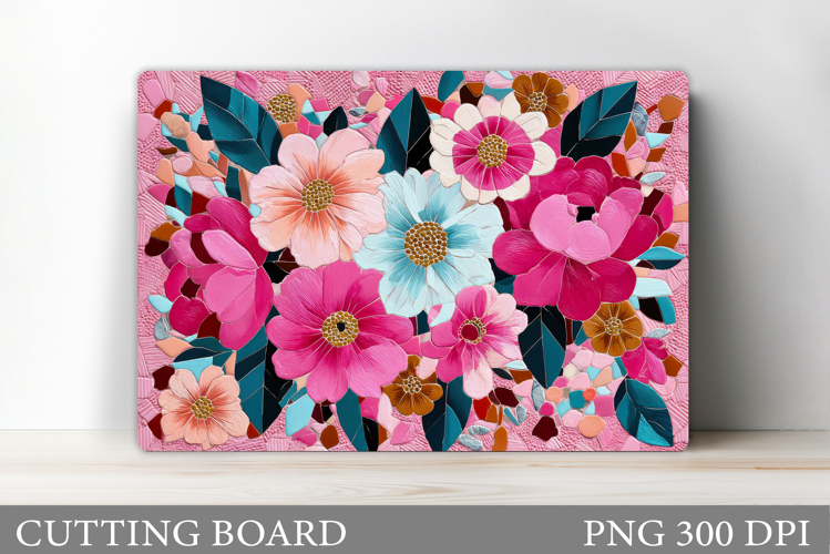 Flowers Cutting Board. Floral Cutting Board Sublimation