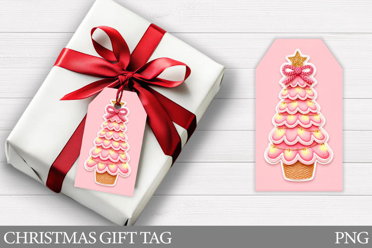 Christmas Gift Tag Printable. Christmas Tree Gift Tag Design