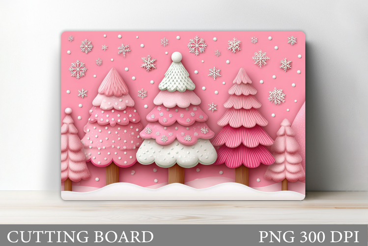 Christmas Tree Cutting Board Design. Kitchen Cutting Board