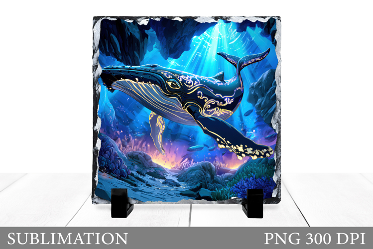 Whale Sublimation. Whale Slate Sublimation