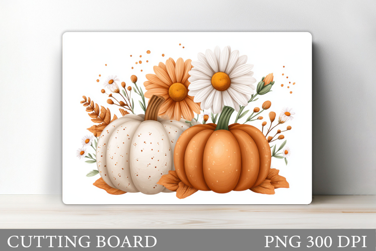 Fall Pumpkin Cutting Board. Fall Kitchen Cutting Board