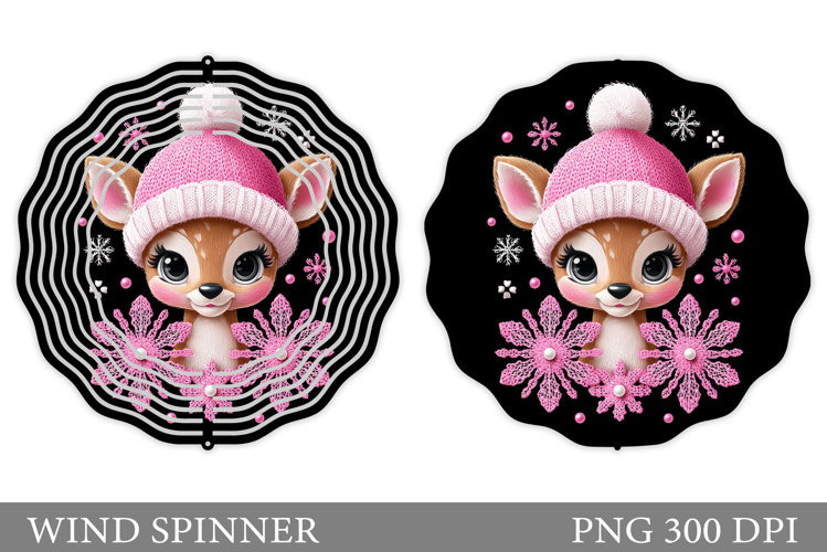 Christmas Deer Wind Spinner. Christmas Wind Spinner Design
