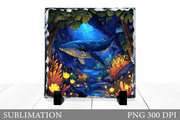 Whale Slate Design. Whale Sublimation