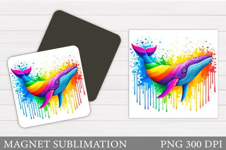 Whale Magnet Design. Whale Sublimation