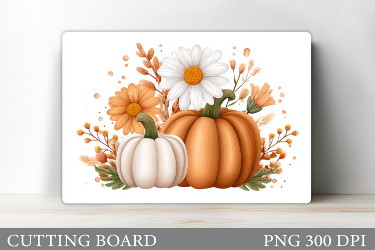 Fall Pumpkin Cutting Board. Fall Kitchen Cutting Board