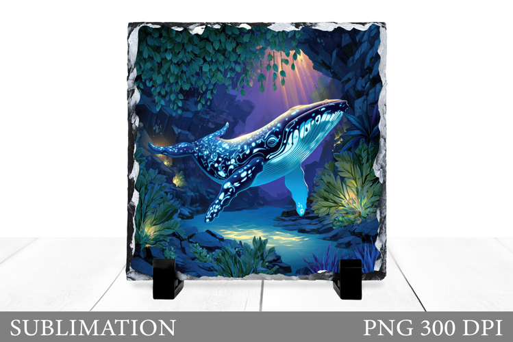 Whale Sublimation. Whale Slate Sublimation
