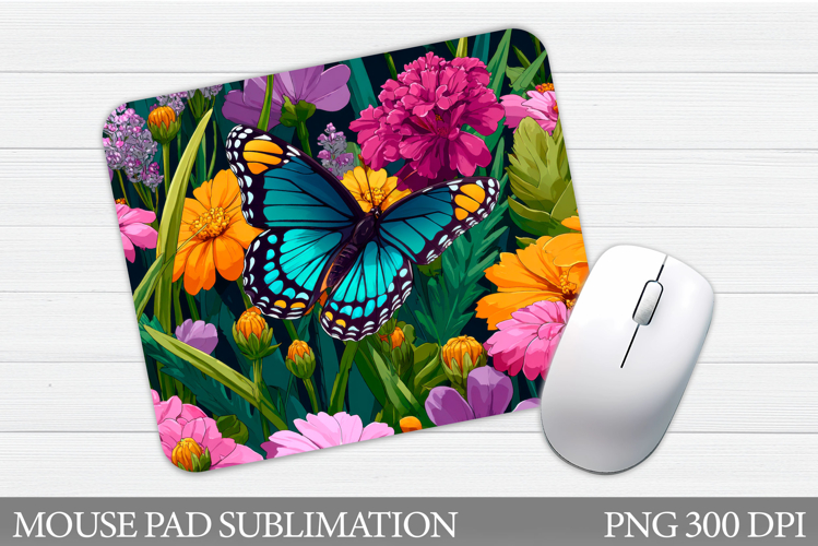 Butterfly Mouse Pad Design. Butterfly Sublimation