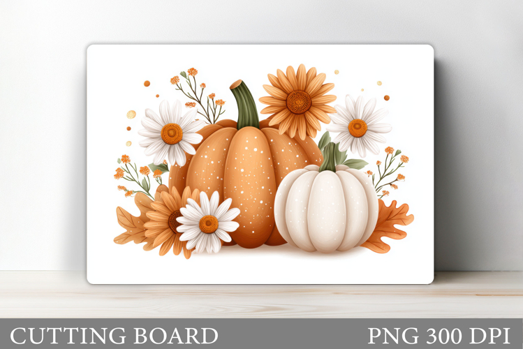 Fall Pumpkin Cutting Board. Fall Kitchen Cutting Board