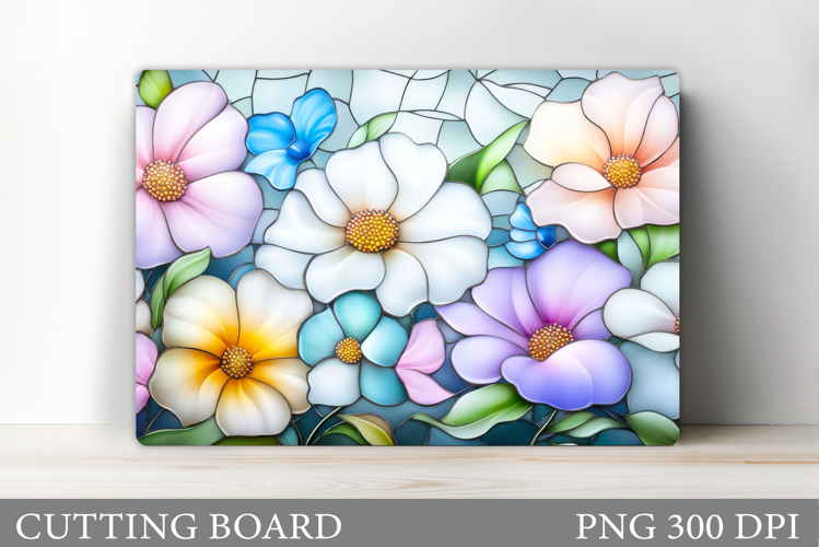 Floral Cutting Board Design. Flowers Cutting Board