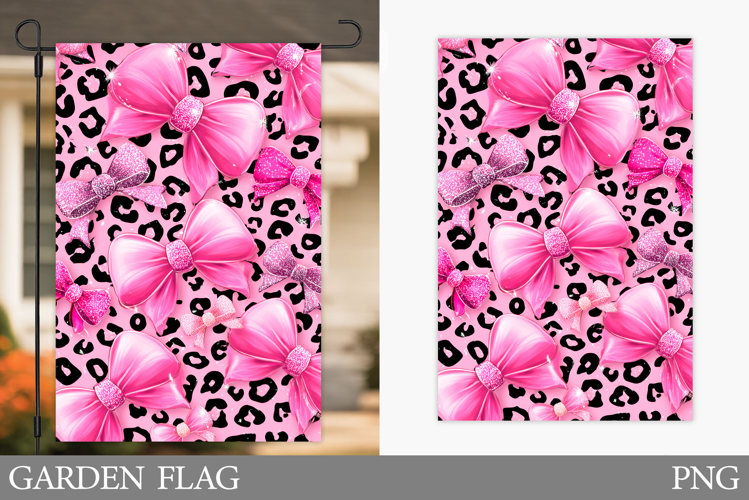 Bows Garden Flag Design. Bows Sublimation