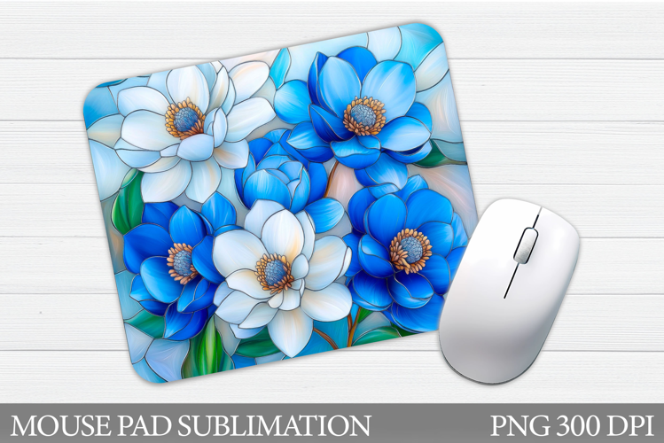Flowers Mouse Pad Sublimation. Floral Mouse Pad Design