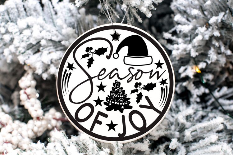 Christmas Round sign Svg Design Round Sign SVG quotes