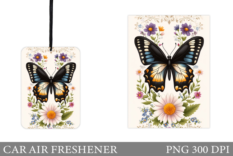 Butterfly Car Air Freshener. Car Air Freshener Sublimation