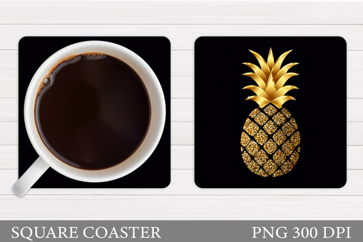 Pineapple Coaster Design. Pineapple Sublimation
