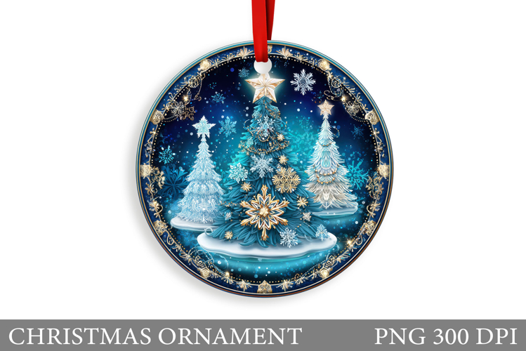 Christmas Tree Christmas Ornament. Winter Christmas Ornament