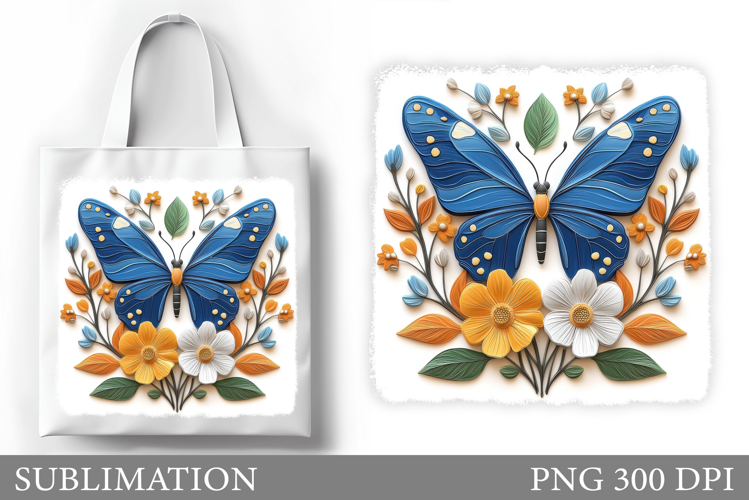 Butterfly Sublimation. Butterfly Tote Bag Sublimation