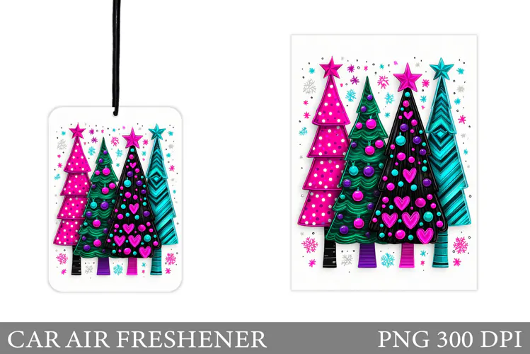 Christmas Tree Car Air Freshener. Winter Car Air Freshener