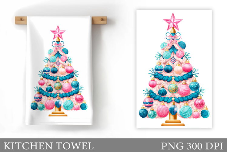 Christmas Tree Kitchen Towel. Christmas Kitchen Towel Design