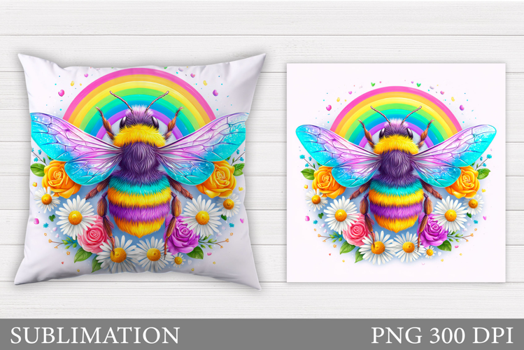 Bee Pillow Sublimation. Bee Sublimation
