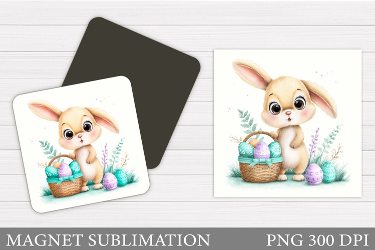 Easter Bunny Magnet Design. Easter Magnet Sublimation