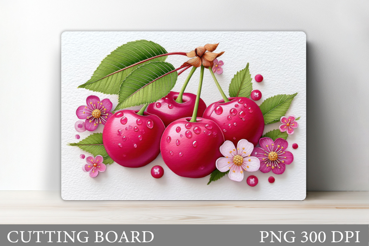 Cherry Cutting Board. Berries Cutting Board Sublimation