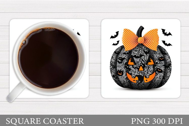 Halloween Pumpkin Coaster. Halloween Coaster Design