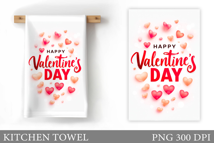 Valentines Day Kitchen Towel. Valentines Kitchen Towel
