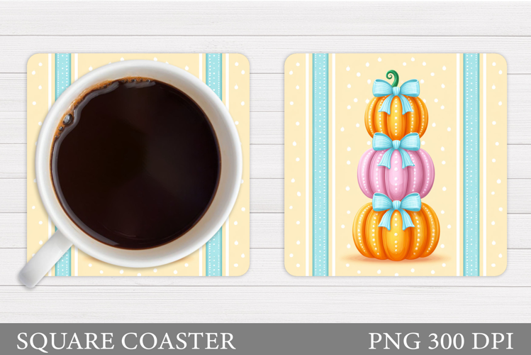Pumpkin Coaster Design. Pumpkins Sublimation