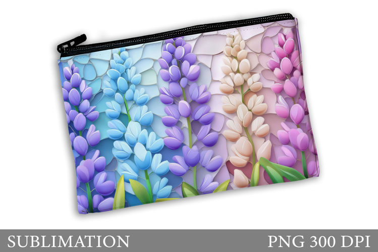Flowers Makeup Bag Design. Flowers Makeup Pouch Sublimation