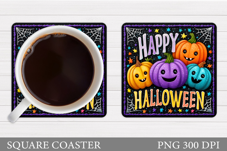 Halloween Pumpkin Coaster. Halloween Pumpkin Sublimation