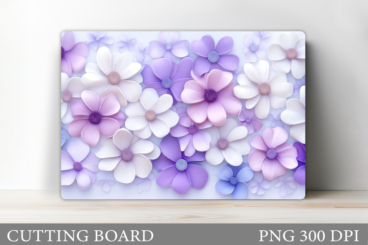 Floral Cutting Board Design. Flowers Cutting Board