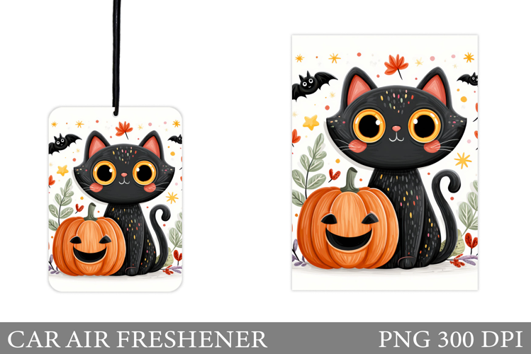 Cute Cat Car Air Freshener. Halloween Car Air Freshener